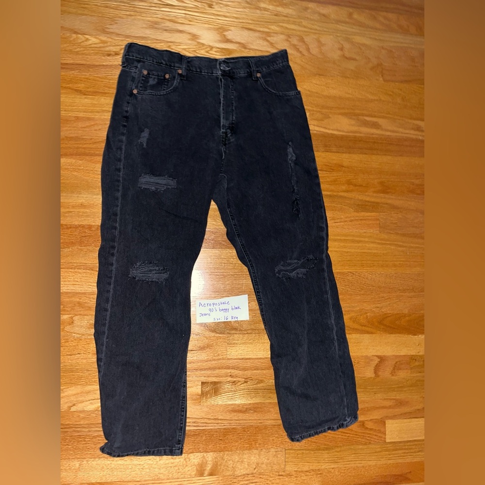 Aeropostale distressed 90's baggy Jeans Size 16 reg